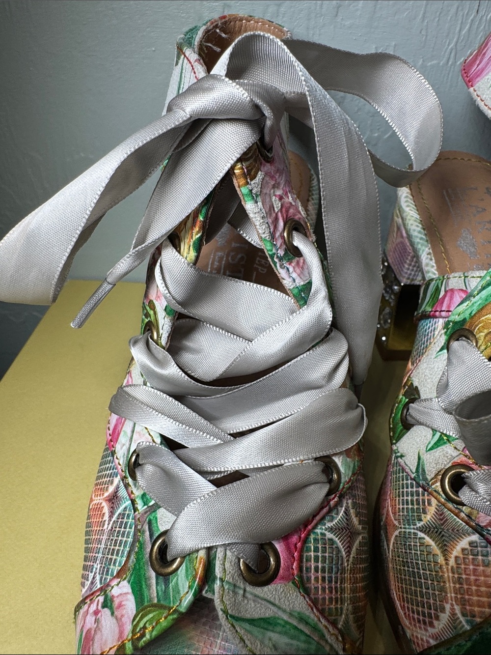 L'Artiste Spring Step Sandal w/ Jeweled Heels - Picture 7 of 16